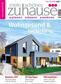Titelbild der Ausgabe 4/2026 von mein schönes zuhause³. Diese Zeitschrift und viele weitere Gartenzeitschriften und Wohnzeitschriften als Abo oder epaper bei United Kiosk online kaufen.