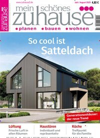 Titelbild der Ausgabe 8/2025 von mein schönes zuhause³. Diese Zeitschrift und viele weitere Gartenzeitschriften und Wohnzeitschriften als Abo oder epaper bei United Kiosk online kaufen.