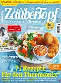 Titelbild der Ausgabe 2/2019 von mein ZauberTopf. Diese Zeitschrift und viele weitere Kochzeitschriften und Backzeitschriften als Abo oder epaper bei United Kiosk online kaufen.