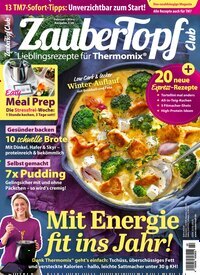 Titelbild der Ausgabe 2/2026 von mein ZauberTopf. Diese Zeitschrift und viele weitere Kochzeitschriften und Backzeitschriften als Abo oder epaper bei United Kiosk online kaufen.