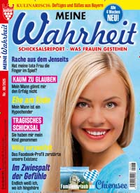 Titelbild der Ausgabe 8/2025 von Meine Wahrheit. Diese Zeitschrift und viele weitere Frauenzeitschriften als Abo oder epaper bei United Kiosk online kaufen.