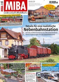Titelbild der Ausgabe 11/2026 von MIBA Miniaturbahnen. Diese Zeitschrift und viele weitere Reisemagazine, Freizeitmagazine und Wissensmagazine als Abo oder epaper bei United Kiosk online kaufen.