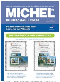 Titelbild der Ausgabe 1/2026 von Michel-Rundschau. Diese Zeitschrift und viele weitere Reisemagazine, Freizeitmagazine und Wissensmagazine als Abo oder epaper bei United Kiosk online kaufen.
