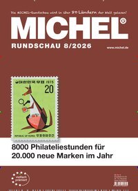 Titelbild der Ausgabe 8/2026 von Michel-Rundschau. Diese Zeitschrift und viele weitere Reisemagazine, Freizeitmagazine und Wissensmagazine als Abo oder epaper bei United Kiosk online kaufen.