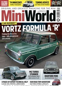 Titelbild der Ausgabe 13/2023 von Mini World. Diese Zeitschrift und viele weitere Automagazine und Motorradzeitschriften als Abo oder epaper bei United Kiosk online kaufen.
