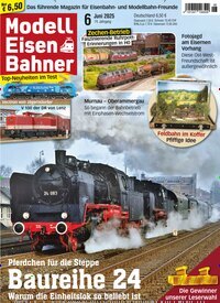 Titelbild der Ausgabe 6/2025 von Modelleisenbahner. Diese Zeitschrift und viele weitere Reisemagazine, Freizeitmagazine und Wissensmagazine als Abo oder epaper bei United Kiosk online kaufen.