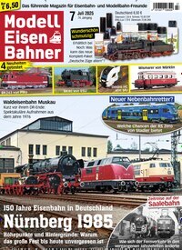 Titelbild der Ausgabe 7/2025 von Modelleisenbahner. Diese Zeitschrift und viele weitere Reisemagazine, Freizeitmagazine und Wissensmagazine als Abo oder epaper bei United Kiosk online kaufen.
