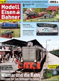 Titelbild der Ausgabe 9/2026 von Modelleisenbahner. Diese Zeitschrift und viele weitere Reisemagazine, Freizeitmagazine und Wissensmagazine als Abo oder epaper bei United Kiosk online kaufen.