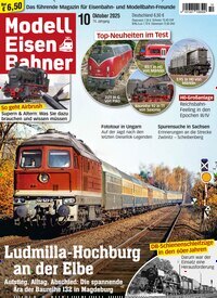 Titelbild der Ausgabe 10/2025 von Modelleisenbahner. Diese Zeitschrift und viele weitere Reisemagazine, Freizeitmagazine und Wissensmagazine als Abo oder epaper bei United Kiosk online kaufen.