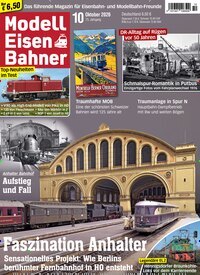 Titelbild der Ausgabe 10/2026 von Modelleisenbahner. Diese Zeitschrift und viele weitere Reisemagazine, Freizeitmagazine und Wissensmagazine als Abo oder epaper bei United Kiosk online kaufen.