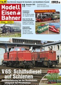 Titelbild der Ausgabe 11/2025 von Modelleisenbahner. Diese Zeitschrift und viele weitere Reisemagazine, Freizeitmagazine und Wissensmagazine als Abo oder epaper bei United Kiosk online kaufen.
