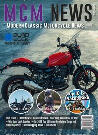 Titelbild der Ausgabe 9/2026 von Modern Classic Motorcycle News. Diese Zeitschrift und viele weitere Automagazine und Motorradzeitschriften als Abo oder epaper bei United Kiosk online kaufen.