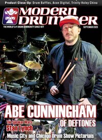 Titelbild der Ausgabe 9/2025 von Modern Drummer USA. Diese Zeitschrift und viele weitere Reisemagazine, Freizeitmagazine und Wissensmagazine als Abo oder epaper bei United Kiosk online kaufen.