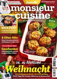 Titelbild der Ausgabe 6/2025 von monsieur cuisine by Mein Zaubertopf. Diese Zeitschrift und viele weitere Kochzeitschriften und Backzeitschriften als Abo oder epaper bei United Kiosk online kaufen.
