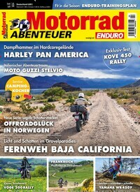 Titelbild der Ausgabe 4/2024 von Motorrad ABENTEUER. Diese Zeitschrift und viele weitere Automagazine und Motorradzeitschriften als Abo oder epaper bei United Kiosk online kaufen.