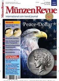 Titelbild der Ausgabe 2/2026 von Münzen Revue. Diese Zeitschrift und viele weitere Reisemagazine, Freizeitmagazine und Wissensmagazine als Abo oder epaper bei United Kiosk online kaufen.