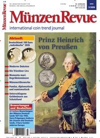 Titelbild der Ausgabe 3/2026 von Münzen Revue. Diese Zeitschrift und viele weitere Reisemagazine, Freizeitmagazine und Wissensmagazine als Abo oder epaper bei United Kiosk online kaufen.