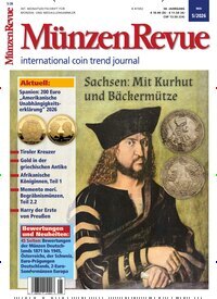 Titelbild der Ausgabe 5/2026 von Münzen Revue. Diese Zeitschrift und viele weitere Reisemagazine, Freizeitmagazine und Wissensmagazine als Abo oder epaper bei United Kiosk online kaufen.