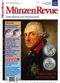 Titelbild der Ausgabe 9/2025 von Münzen Revue. Diese Zeitschrift und viele weitere Reisemagazine, Freizeitmagazine und Wissensmagazine als Abo oder epaper bei United Kiosk online kaufen.
