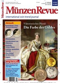Titelbild der Ausgabe 11/2025 von Münzen Revue. Diese Zeitschrift und viele weitere Reisemagazine, Freizeitmagazine und Wissensmagazine als Abo oder epaper bei United Kiosk online kaufen.