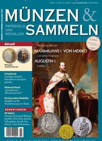 Titelbild der Ausgabe 11/2025 von Münzen & Sammeln. Diese Zeitschrift und viele weitere Reisemagazine, Freizeitmagazine und Wissensmagazine als Abo oder epaper bei United Kiosk online kaufen.