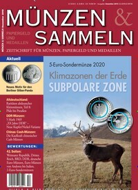 Titelbild der Ausgabe 12/2019 von Münzen & Sammeln. Diese Zeitschrift und viele weitere Reisemagazine, Freizeitmagazine und Wissensmagazine als Abo oder epaper bei United Kiosk online kaufen.