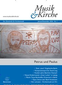 Titelbild der Ausgabe 1/2026 von Musik & Kirche. Diese Zeitschrift und viele weitere Kunstmagazine und Kulturmagazine als Abo oder epaper bei United Kiosk online kaufen.