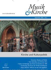 Titelbild der Ausgabe 5/2026 von Musik & Kirche. Diese Zeitschrift und viele weitere Kunstmagazine und Kulturmagazine als Abo oder epaper bei United Kiosk online kaufen.