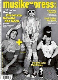Titelbild der Ausgabe 12/2021 von musikexpress. Diese Zeitschrift und viele weitere Reisemagazine, Freizeitmagazine und Wissensmagazine als Abo oder epaper bei United Kiosk online kaufen.