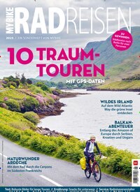 Titelbild der Ausgabe 1/2025 von myBike Sonderheft Radreisen. Diese Zeitschrift und viele weitere Sportmagazine als Abo oder epaper bei United Kiosk online kaufen.