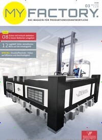 Titelbild der Ausgabe 3/2026 von Myfactory. Diese Zeitschrift und viele weitere Industriemagazine und Handwerkmagazine als Abo oder epaper bei United Kiosk online kaufen.