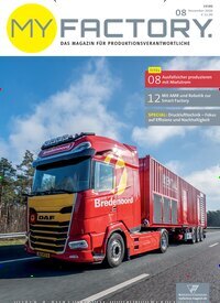 Titelbild der Ausgabe 8/2026 von Myfactory. Diese Zeitschrift und viele weitere Industriemagazine und Handwerkmagazine als Abo oder epaper bei United Kiosk online kaufen.