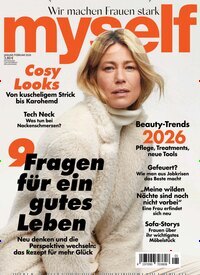 Titelbild der Ausgabe 1/2026 von myself. Diese Zeitschrift und viele weitere Frauenzeitschriften als Abo oder epaper bei United Kiosk online kaufen.
