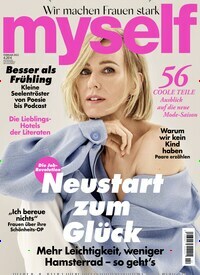 Titelbild der Ausgabe 2/2022 von myself. Diese Zeitschrift und viele weitere Frauenzeitschriften als Abo oder epaper bei United Kiosk online kaufen.
