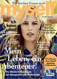 Titelbild der Ausgabe 8/2019 von myself. Diese Zeitschrift und viele weitere Frauenzeitschriften als Abo oder epaper bei United Kiosk online kaufen.