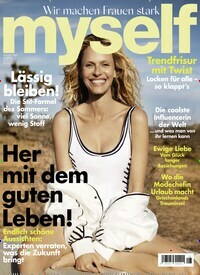 Titelbild der Ausgabe 8/2021 von myself. Diese Zeitschrift und viele weitere Frauenzeitschriften als Abo oder epaper bei United Kiosk online kaufen.
