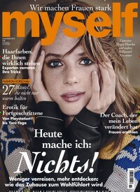 Titelbild der Ausgabe 11/2019 von myself. Diese Zeitschrift und viele weitere Frauenzeitschriften als Abo oder epaper bei United Kiosk online kaufen.