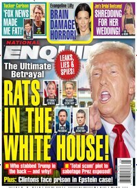 Titelbild der Ausgabe 4/2026 von National Enquirer. Diese Zeitschrift und viele weitere Lifestylemagazine und Peoplemagazine als Abo oder epaper bei United Kiosk online kaufen.