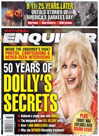 Titelbild der Ausgabe 36/2026 von National Enquirer. Diese Zeitschrift und viele weitere Lifestylemagazine und Peoplemagazine als Abo oder epaper bei United Kiosk online kaufen.