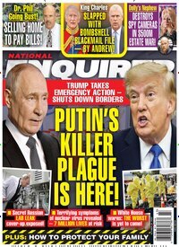 Titelbild der Ausgabe 42/2026 von National Enquirer. Diese Zeitschrift und viele weitere Lifestylemagazine und Peoplemagazine als Abo oder epaper bei United Kiosk online kaufen.