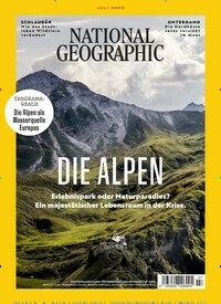 Titelbild der Ausgabe 7/2022 von National Geographic Deutschland. Diese Zeitschrift und viele weitere Reisemagazine, Freizeitmagazine und Wissensmagazine als Abo oder epaper bei United Kiosk online kaufen.
