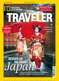 Titelbild der Ausgabe 2/2026 von National Geographic Traveler. Diese Zeitschrift und viele weitere Reisemagazine, Freizeitmagazine und Wissensmagazine als Abo oder epaper bei United Kiosk online kaufen.