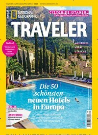 Titelbild der Ausgabe 4/2023 von National Geographic Traveler. Diese Zeitschrift und viele weitere Reisemagazine, Freizeitmagazine und Wissensmagazine als Abo oder epaper bei United Kiosk online kaufen.