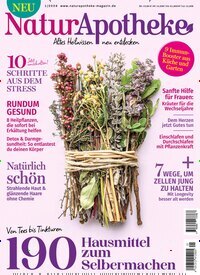 Titelbild der Ausgabe 1/2026 von NaturApotheke. Diese Zeitschrift und viele weitere Gartenzeitschriften und Wohnzeitschriften als Abo oder epaper bei United Kiosk online kaufen.