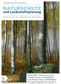 Titelbild der Ausgabe 2/2022 von Naturschutz und Landschaftsplanung. Diese Zeitschrift und viele weitere Naturzeitschriften, Landwirtschaftszeitungen und Umweltmagazine als Abo oder epaper bei United Kiosk online kaufen.