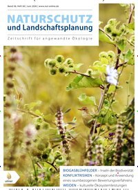 Titelbild der Ausgabe 6/2026 von Naturschutz und Landschaftsplanung. Diese Zeitschrift und viele weitere Naturzeitschriften, Landwirtschaftszeitungen und Umweltmagazine als Abo oder epaper bei United Kiosk online kaufen.