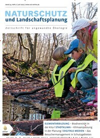 Titelbild der Ausgabe 7/2022 von Naturschutz und Landschaftsplanung. Diese Zeitschrift und viele weitere Naturzeitschriften, Landwirtschaftszeitungen und Umweltmagazine als Abo oder epaper bei United Kiosk online kaufen.