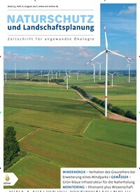 Titelbild der Ausgabe 8/2021 von Naturschutz und Landschaftsplanung. Diese Zeitschrift und viele weitere Naturzeitschriften, Landwirtschaftszeitungen und Umweltmagazine als Abo oder epaper bei United Kiosk online kaufen.