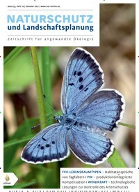 Titelbild der Ausgabe 10/2021 von Naturschutz und Landschaftsplanung. Diese Zeitschrift und viele weitere Naturzeitschriften, Landwirtschaftszeitungen und Umweltmagazine als Abo oder epaper bei United Kiosk online kaufen.