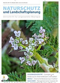 Titelbild der Ausgabe 10/2026 von Naturschutz und Landschaftsplanung. Diese Zeitschrift und viele weitere Naturzeitschriften, Landwirtschaftszeitungen und Umweltmagazine als Abo oder epaper bei United Kiosk online kaufen.